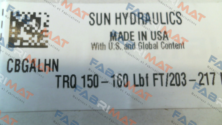 CBGALHN Sun Hydraulics