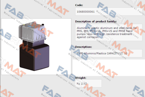 106-800-00061 OMFB Hydraulic