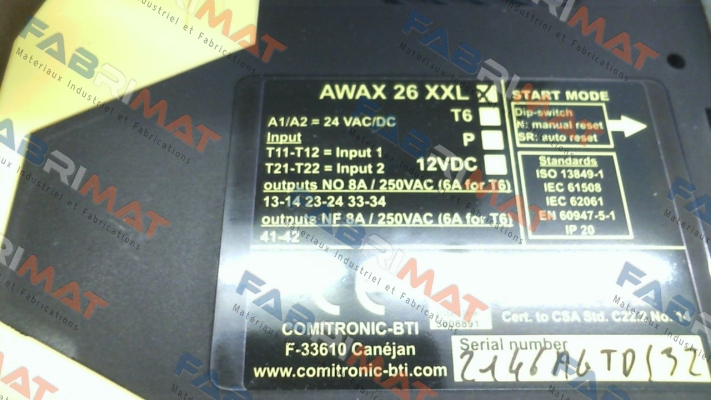 AWAX26XXLT6/24V Comitronic