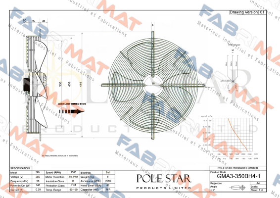 GMA3-350BH4-1 Pole Star