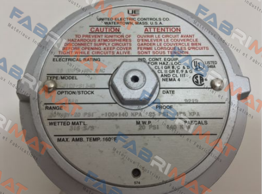 J120-S134B-1180-M201-M446-QC1  United Electric