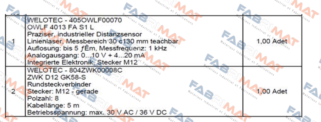 OWLF 4013 FA S1 L Welotec