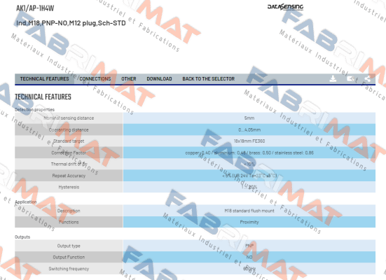 AK1/AP-1H4W Micro Detectors / Diell