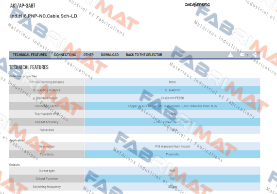 AK1/AP-3A8T Micro Detectors / Diell