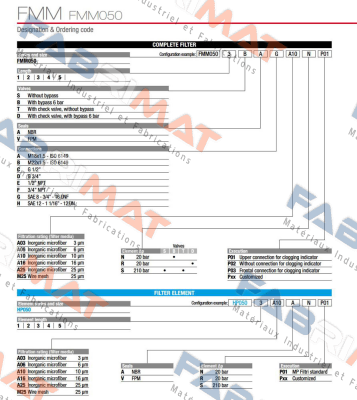 FMM-050-3-B-A-C-A10-N-P01 MP Filtri