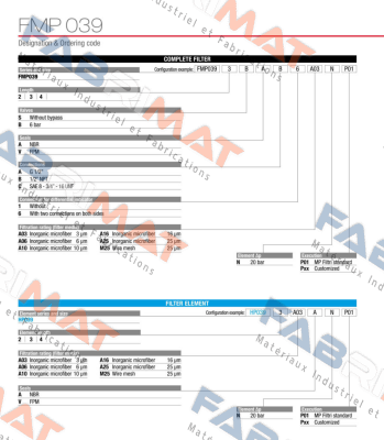 FMP-039-4-S-A-A-6-M25-N-P01 MP Filtri