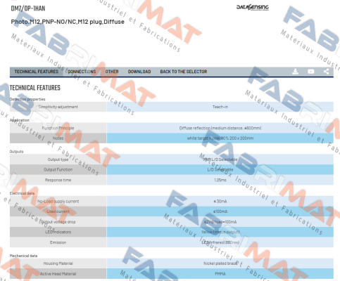 DM7/0P-1HAN Micro Detectors / Diell