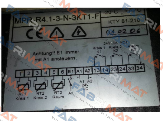 MPR-R4.1-3-N-3KT1-F  KTY81-210 (OEM)  Welba