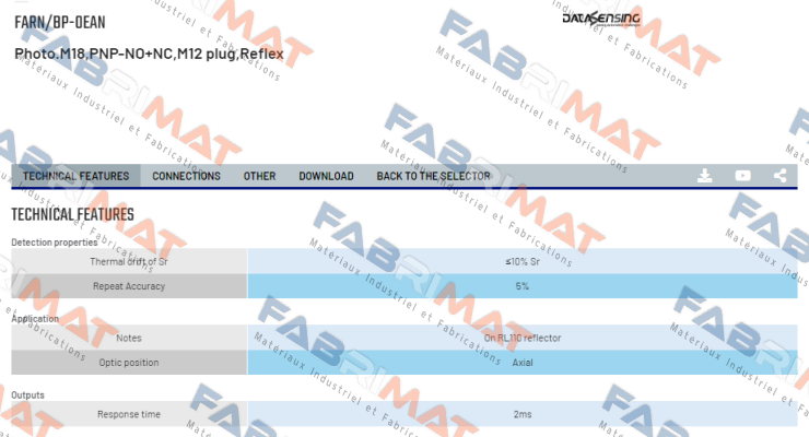 FARN/BP-0EAN Micro Detectors / Diell