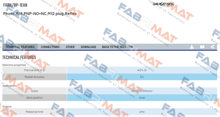 FARN/BP-1EAN Micro Detectors / Diell