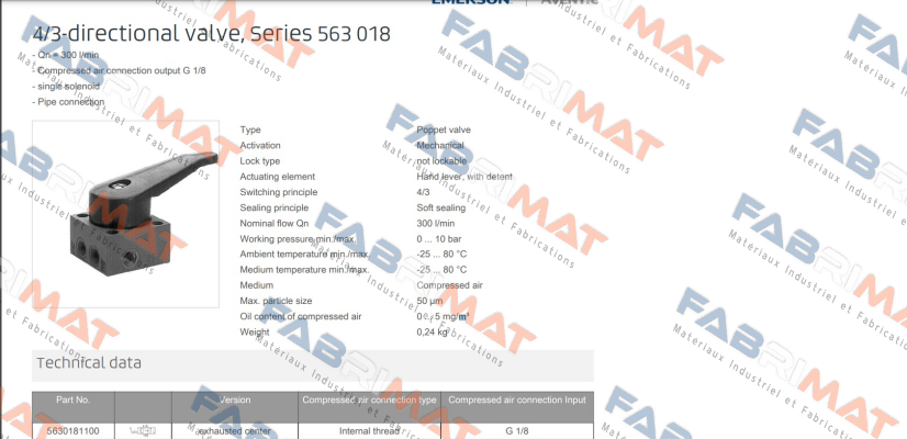 5630181100 / VR04-4/3EC-LEV Rexroth