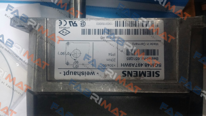 SQM48.497A9WH is obsolete, replacement by SQM48.497A9 Siemens (Landis Gyr)