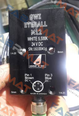 GWI EYEBALL M12   S/N:1610041g  Omron