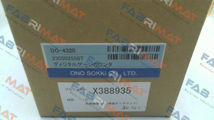 DG-4320 (3593) Ono Sokki